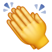 👏 Emoji Mãos Aplaudindo na WhatsApp 2.21.11.17.