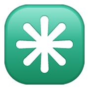 Émoji ✳️ Astérisque Huit Branches sur WhatsApp 2.21.11.17.
