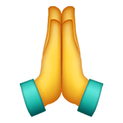 Émoji 🙏 Mains En Prière sur WhatsApp 2.21.11.17.