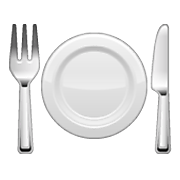 🍽️ Emoji Teller mit Messer und Gabel WhatsApp 2.21.11.17.