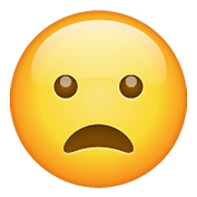 Emoji 😦 Faccina Imbronciata Con Bocca Aperta su WhatsApp 2.21.11.17.