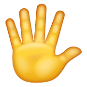 🖐️ Emoji Hand mit gespreizten Fingern WhatsApp 2.21.11.17.