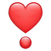 ❣️ Emoji Exclamação De Coração na WhatsApp 2.21.11.17.