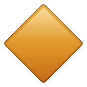 Émoji 🔶 Grand Losange Orange sur WhatsApp 2.21.11.17.