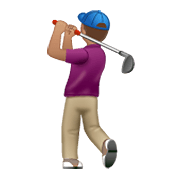 🏌🏽‍♂️ Emoji Golfer: mittlere Hautfarbe WhatsApp 2.21.11.17.