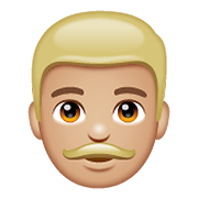 Emoji 👨🏼 Uomo: Carnagione Abbastanza Chiara su WhatsApp 2.21.11.17.