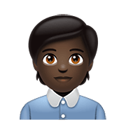 🧑🏿‍💼 Emoji Büroangestellte(r): dunkle Hautfarbe WhatsApp 2.21.11.17.