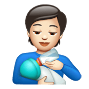 🧑🏻‍🍼 Emoji Persona Que Alimenta Al Bebé: Tono De Piel Claro en WhatsApp 2.21.11.17.