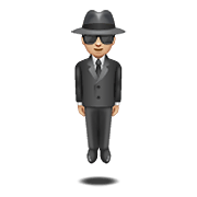 🕴🏼 Emoji schwebender Mann im Anzug: mittelhelle Hautfarbe WhatsApp 2.21.11.17.