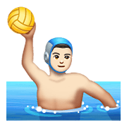 🤽🏻 Emoji Wasserballspieler(in): helle Hautfarbe WhatsApp 2.21.11.17.
