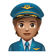 Emoji 🧑🏽‍✈️ Pilota: Carnagione Olivastra su WhatsApp 2.21.11.17.