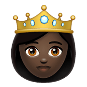 👸🏿 Emoji Prinzessin: dunkle Hautfarbe WhatsApp 2.21.11.17.