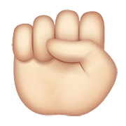 Emoji ✊🏻 Pugno: Carnagione Chiara su WhatsApp 2.21.11.17.