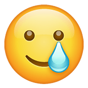 Emoji 🥲 Faccina Sorridente Con Lacrima su WhatsApp 2.21.11.17.