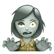 Emoji 🧟‍♀️ Zombie Donna su WhatsApp 2.21.11.17.
