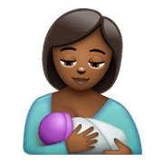 🤱🏾 Emoji Lactancia Materna: Tono De Piel Oscuro Medio en WhatsApp 2.21.23.23.