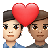 Emoji 🧑🏻‍❤️‍🧑🏽 Coppia Con Cuore: persona, persona, Carnagione Chiara, Carnagione Olivastra su WhatsApp 2.21.23.23.