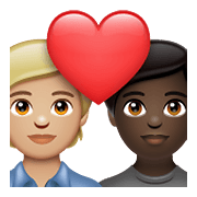 🧑🏼‍❤️‍🧑🏿 Emoji Liebespaar: Person, Person, mittelhelle Hautfarbe, dunkle Hautfarbe WhatsApp 2.21.23.23.