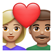 👩🏼‍❤️‍👨🏽 Emoji Pareja Enamorada - Mujer: Tono De Piel Claro Medio, Hombre: Tono De Piel Medio en WhatsApp 2.21.23.23.