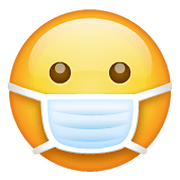 😷 Emoji Rosto Com Máscara Médica na WhatsApp 2.21.23.23.