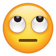 Emoji 🙄 Faccina Con Occhi Al Cielo su WhatsApp 2.21.23.23.