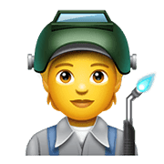 Emoji 🧑‍🏭 Persona Che Lavora In Fabbrica su WhatsApp 2.21.23.23.
