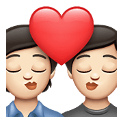 💏🏻 Emoji sich küssendes Paar, helle Hautfarbe WhatsApp 2.21.23.23.