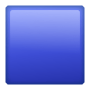Emoji 🟦 Quadrato Blu su WhatsApp 2.21.23.23.