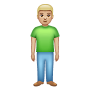 Emoji 🧍🏼‍♂️ Uomo In Piedi: Carnagione Abbastanza Chiara su WhatsApp 2.21.23.23.