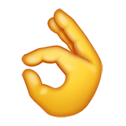 Emoji 👌 Mano Che Fa OK su WhatsApp 2.21.23.23.