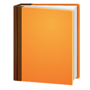 📙 Emoji orangefarbenes Buch WhatsApp 2.21.23.23.