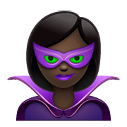 🦹🏿 Emoji Personaje De Supervillano: Tono De Piel Oscuro en WhatsApp 2.21.23.23.