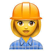 Emoji 👷‍♀️ Operaia Edile su WhatsApp 2.21.23.23.