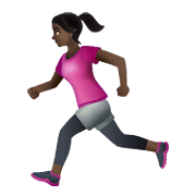 🏃🏿‍♀️ Emoji Mujer Corriendo: Tono De Piel Oscuro en WhatsApp 2.21.23.23.