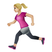 🏃🏼‍♀️ Emoji Mujer Corriendo: Tono De Piel Claro Medio en WhatsApp 2.21.23.23.