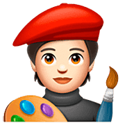 Emoji 🧑🏻‍🎨 Artista: Carnagione Chiara su WhatsApp 2.22.8.79.