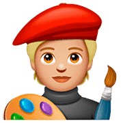 🧑🏼‍🎨 Emoji Künstler(in): mittelhelle Hautfarbe WhatsApp 2.22.8.79.