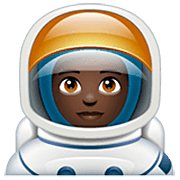 🧑🏿‍🚀 Emoji Astronauta: Tono De Piel Oscuro en WhatsApp 2.22.8.79.