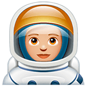 🧑🏼‍🚀 Emoji Astronauta: Pele Morena Clara na WhatsApp 2.22.8.79.