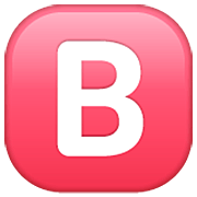 Emoji 🅱️ Gruppo Sanguigno B su WhatsApp 2.22.8.79.