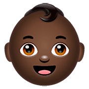 👶🏿 Emoji Baby: dunkle Hautfarbe WhatsApp 2.22.8.79.