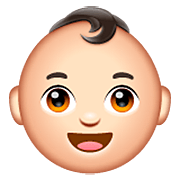 👶🏻 Emoji Bebé: Tono De Piel Claro en WhatsApp 2.22.8.79.
