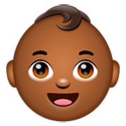 👶🏾 Emoji Bebé: Tono De Piel Oscuro Medio en WhatsApp 2.22.8.79.