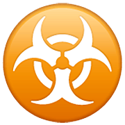 Emoji ☣️ Simbolo Del Rischio Biologico su WhatsApp 2.22.8.79.