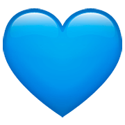 Émoji 💙 Cœur Bleu sur WhatsApp 2.22.8.79.