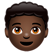 👦🏿 Emoji Niño: Tono De Piel Oscuro en WhatsApp 2.22.8.79.