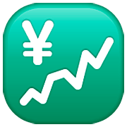 💹 Emoji steigender Trend mit Yen-Zeichen WhatsApp 2.22.8.79.