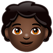 Emoji 🧒🏿 Bimbo: Carnagione Scura su WhatsApp 2.22.8.79.