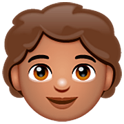 Emoji 🧒🏽 Bimbo: Carnagione Olivastra su WhatsApp 2.22.8.79.