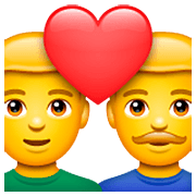 Émoji 👨‍❤️‍👨 Couple Avec Cœur : Homme Et Homme sur WhatsApp 2.22.8.79.